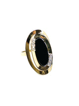 14K Onyx and Diamond Geometric Ring Fine Jewelry arcadeshops.com