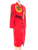 European Travel Novelty Patchwork Coat Dress Dress arcadeshops.com