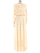 Pleated Silk Maxi Dress Dress arcadeshops.com