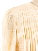 Pleated Silk Maxi Dress Dress arcadeshops.com