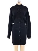 Alaia Button Front Sweater Dress Dress arcadeshops.com