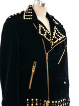 Carolina Herrera Velvet Studded Jacket Jacket arcadeshops.com