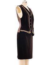 Trompe L'oeil Embroidered Velvet Ensemble Suit arcadeshops.com