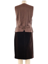 Trompe L'oeil Embroidered Velvet Ensemble Suit arcadeshops.com