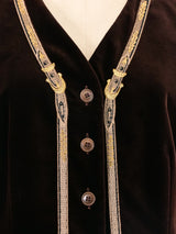 Trompe L'oeil Embroidered Velvet Ensemble Suit arcadeshops.com
