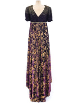 Patricia Lester Amethyst Velvet Maxi Dress Dress arcadeshops.com