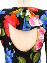 Judy Hornby Dark Floral Ruffle Dress Dress arcadeshops.com