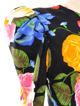 Judy Hornby Dark Floral Ruffle Dress Dress arcadeshops.com