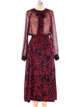 Chanel Printed Silk Ensemble Suit arcadeshops.com