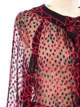 Chanel Printed Silk Ensemble Suit arcadeshops.com