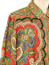 Paisley Scarf Printed Silk Dress Dress arcadeshops.com
