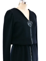 Yves Saint Laurent Embellished Sweater Dress Dress arcadeshops.com