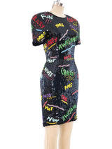 Sequin Embellished Novelty Dress Dress arcadeshops.com