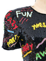 Sequin Embellished Novelty Dress Dress arcadeshops.com