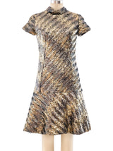 Chevron Sequin Embellished Dress Dress arcadeshops.com