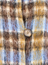 1960's Plaid Mohair Coat Outerwear arcadeshops.com