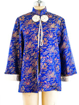 Sapphire Pagoda Brocade Jacket Jacket arcadeshops.com