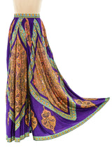 Scarf Printed Palazzo Pants Bottom arcadeshops.com