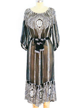 Sequin Embellished Silk Chiffon Dress Dress arcadeshops.com