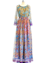 Sheer Floral Maxi Dress Dress arcadeshops.com