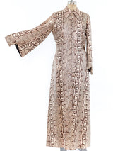 Snakeskin Printed Maxi Jacket Jacket arcadeshops.com