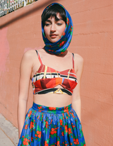 Hermes Nautical Printed Bralette Top arcadeshops.com