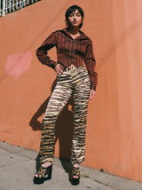 Dolce and Gabbana Animal Printed Pants Bottom arcadeshops.com