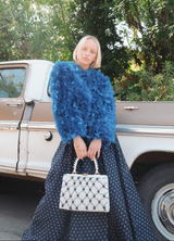 Oscar de la Renta Polka Dot Printed Maxi Skirt Bottom arcadeshops.com