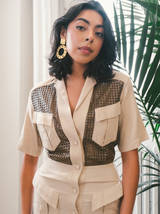 Thierry Mugler Perforated Safari Dress Dress arcadeshops.com