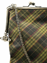 Vivienne Westwood Tartan Printed Kisslock Bag Accessory arcadeshops.com