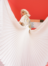 Zandra Rhodes Printed Pleated Ensemble Dress arcadeshops.com