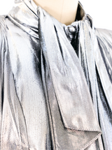 Metallic Silver Lame Suit Suit arcadeshops.com