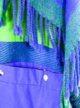 Jean-Charles de Castelbajac Colorblock Fringed Coat Outerwear arcadeshops.com