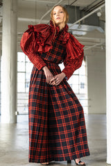 Metallic Cropped Ruffle Jacket Jacket arcadeshops.com