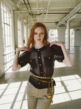 Chanel White Leather Chain Belt Accessory arcadeshops.com