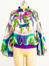 Jean Paul Gaultier Ombré Parrot Blouse Top arcadeshops.com