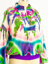 Jean Paul Gaultier Ombré Parrot Blouse Top arcadeshops.com