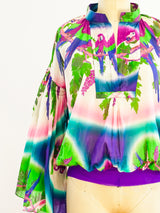 Jean Paul Gaultier Ombré Parrot Blouse Top arcadeshops.com
