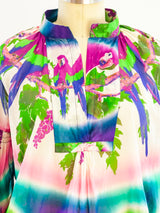 Jean Paul Gaultier Ombré Parrot Blouse Top arcadeshops.com