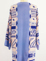 Geometric Silk Duster Jacket arcadeshops.com