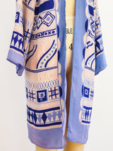 Geometric Silk Duster Jacket arcadeshops.com