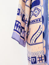 Geometric Silk Duster Jacket arcadeshops.com