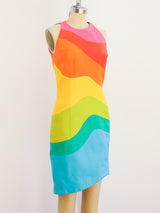 Rainbow Linen Tank Dress Dress arcadeshops.com