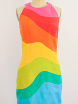 Rainbow Linen Tank Dress Dress arcadeshops.com