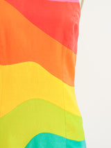 Rainbow Linen Tank Dress Dress arcadeshops.com