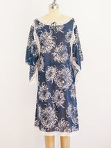 Christian Dior Floral Lounging Tunic Dress arcadeshops.com