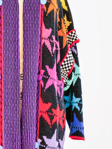 Rainbow Star Knit Sweater Coat Jacket arcadeshops.com
