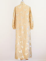 Butterfly Silk Chiffon Maxi Dress Dress arcadeshops.com