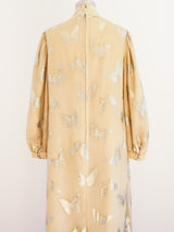 Butterfly Silk Chiffon Maxi Dress Dress arcadeshops.com