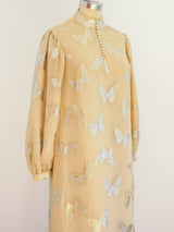 Butterfly Silk Chiffon Maxi Dress Dress arcadeshops.com
